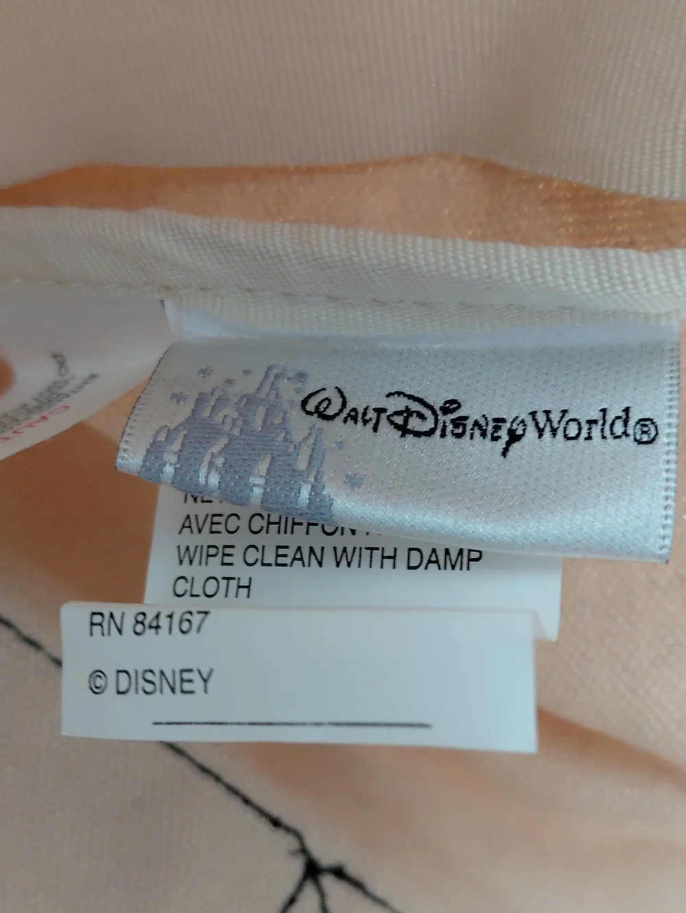 Disney Canvas Tote Bag - Beige and Black